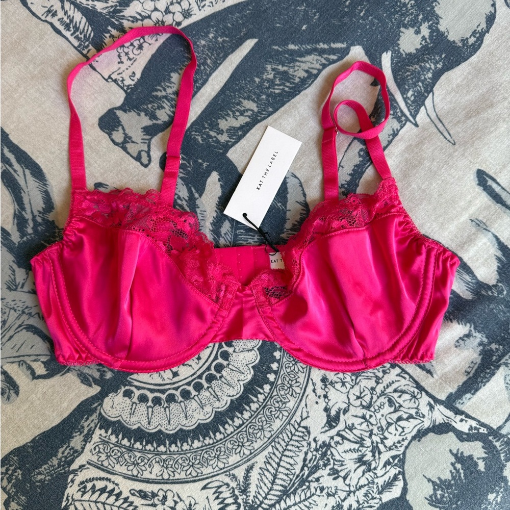 Kat The Label Hot Pink Bra 34C / L